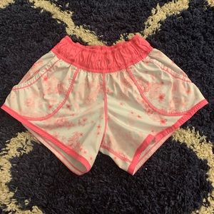 Lululemon cherry blossom shorts